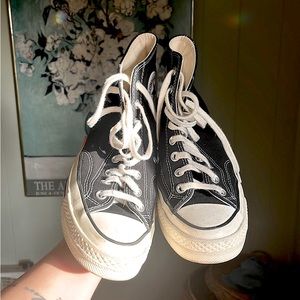 Converse chuck 70s black hi top shoes women’s 9